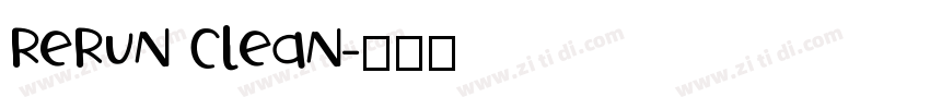 ReRun Clean字体转换